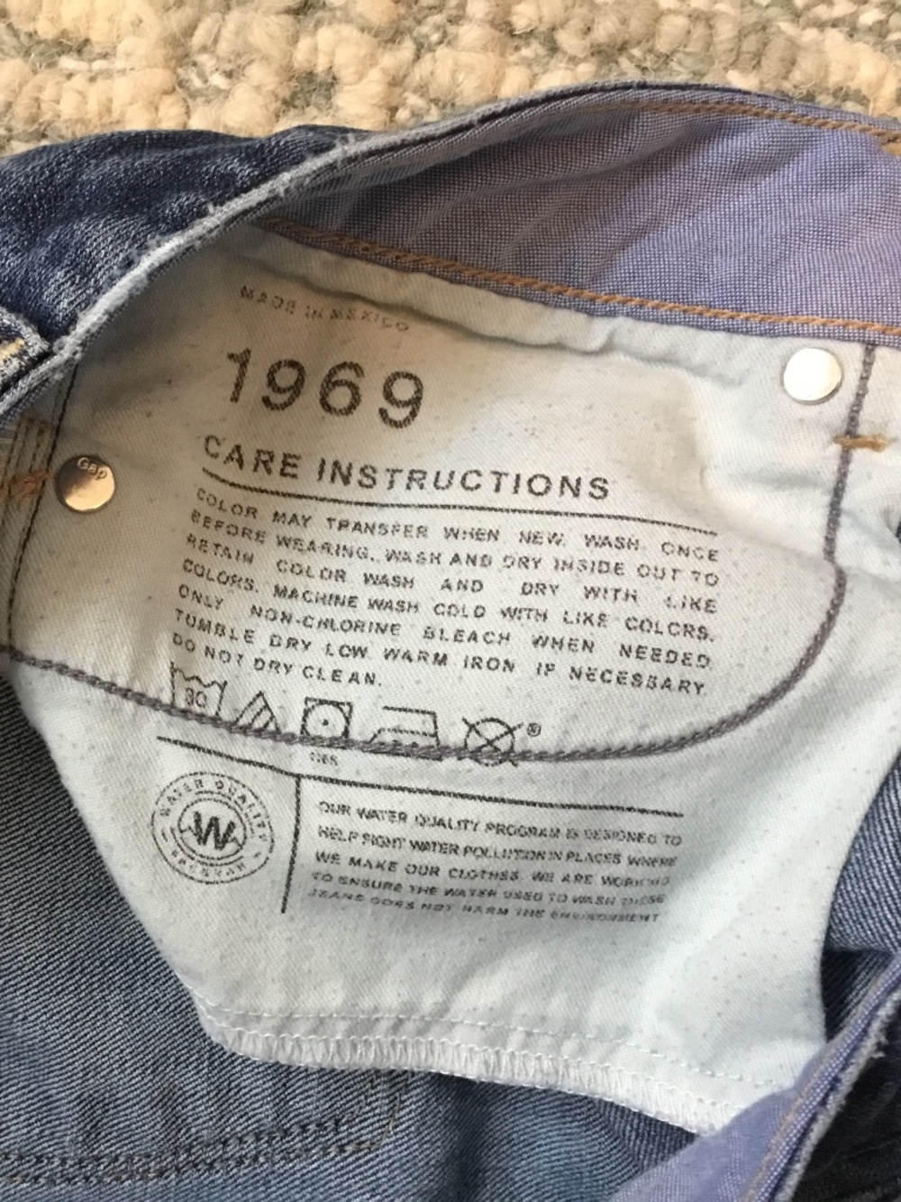 Gap 1969 28/6a jeans. Real straight - Picture 5 of 7